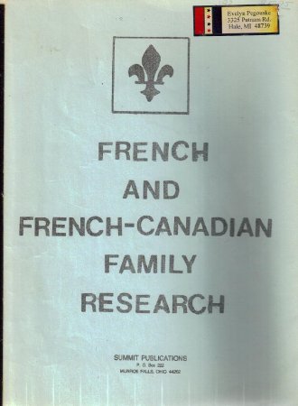 French and French Canadian Family Research
