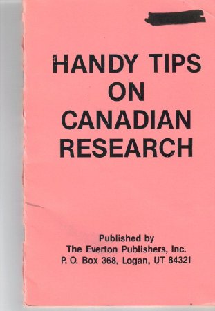 Handy Tips on Canadian Research
