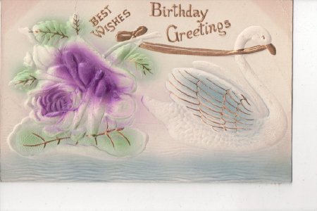 Postcard-Birthday Greetings 1911